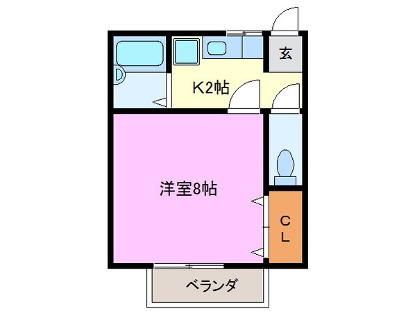 新清洲駅 徒歩15分 2階の物件間取画像